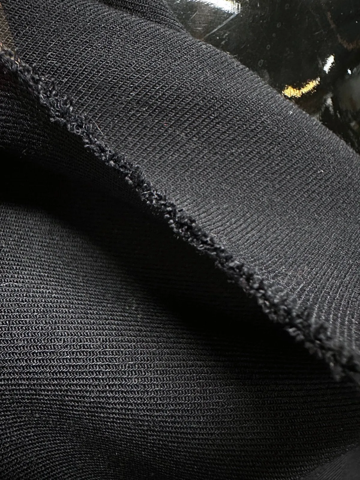 Midnight Double Weave Soft Stretch Wool Twill