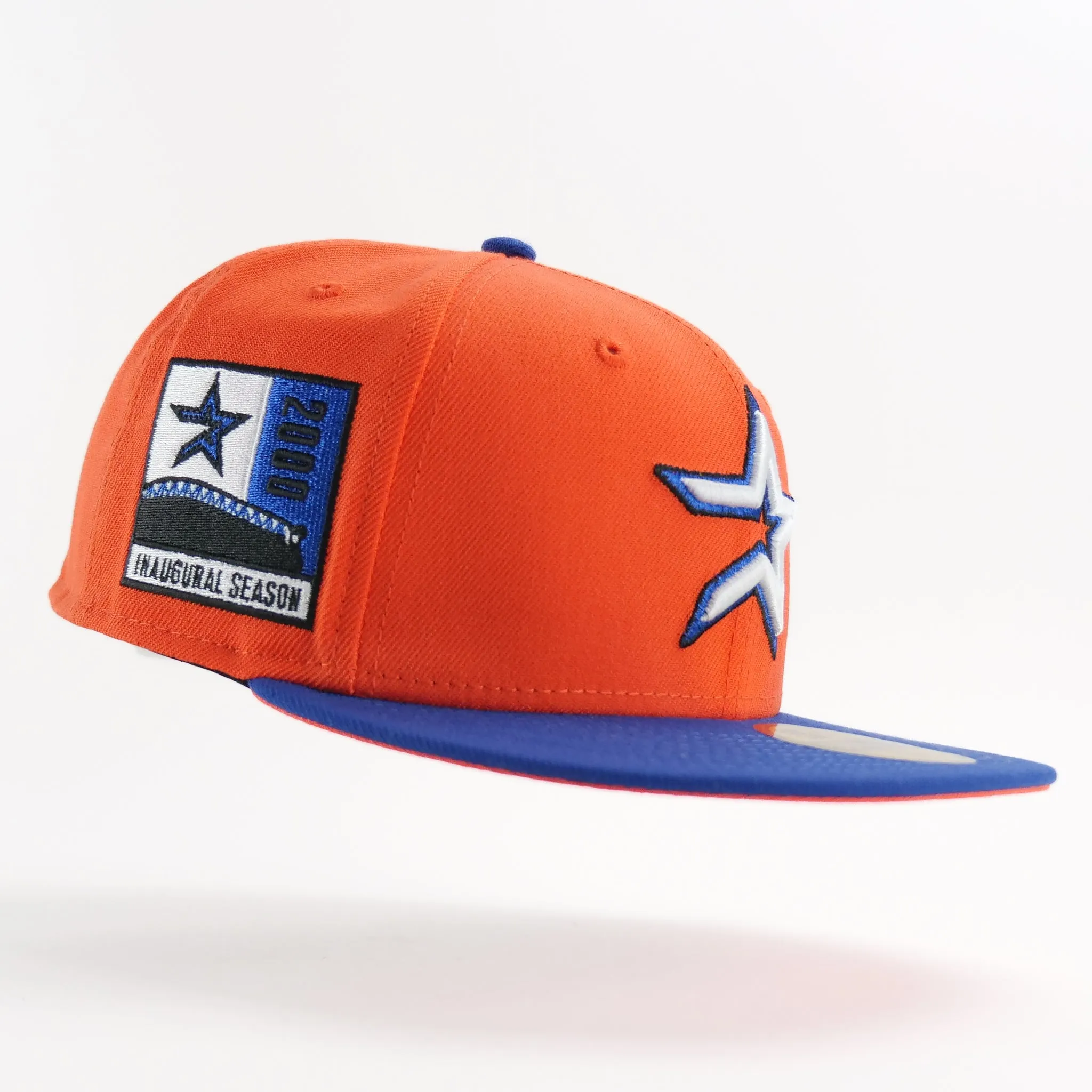 New Era Custom Exclusive Houston Astros Metallic Blue Thread 2000 Inaugural Season Patch