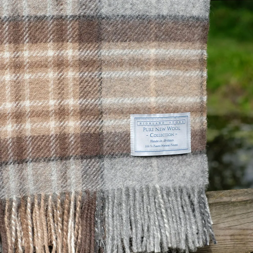 Pure Wool Blanket in Mackellar Tartan