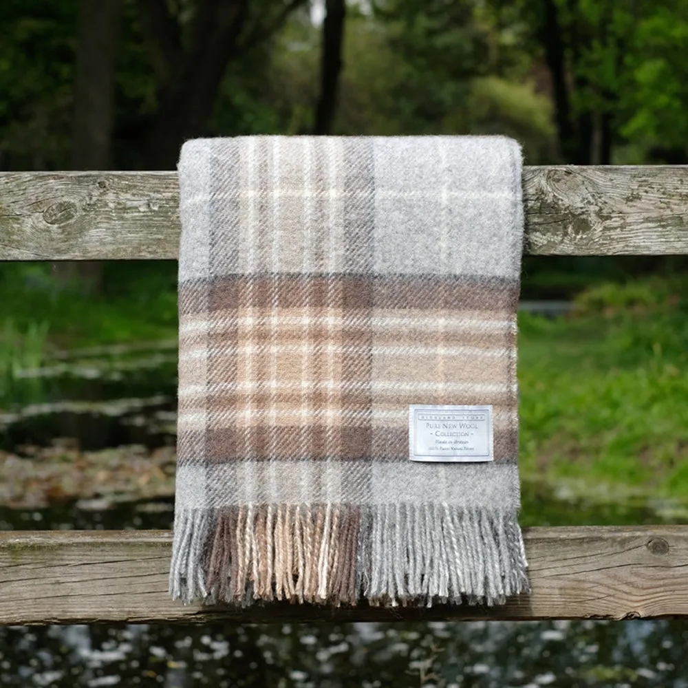 Pure Wool Blanket in Mackellar Tartan