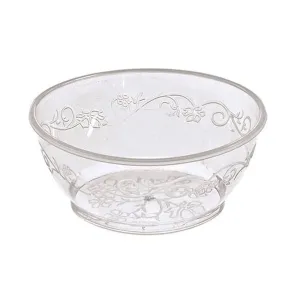 "BULK" D'Vine Plastic Dessert Bowl Heavyweight Clear 6 oz