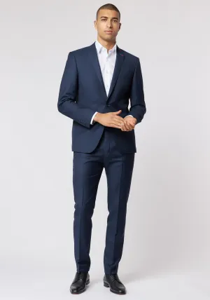 Roy Robson - Pure Wool Slim Fit Suit, Navy