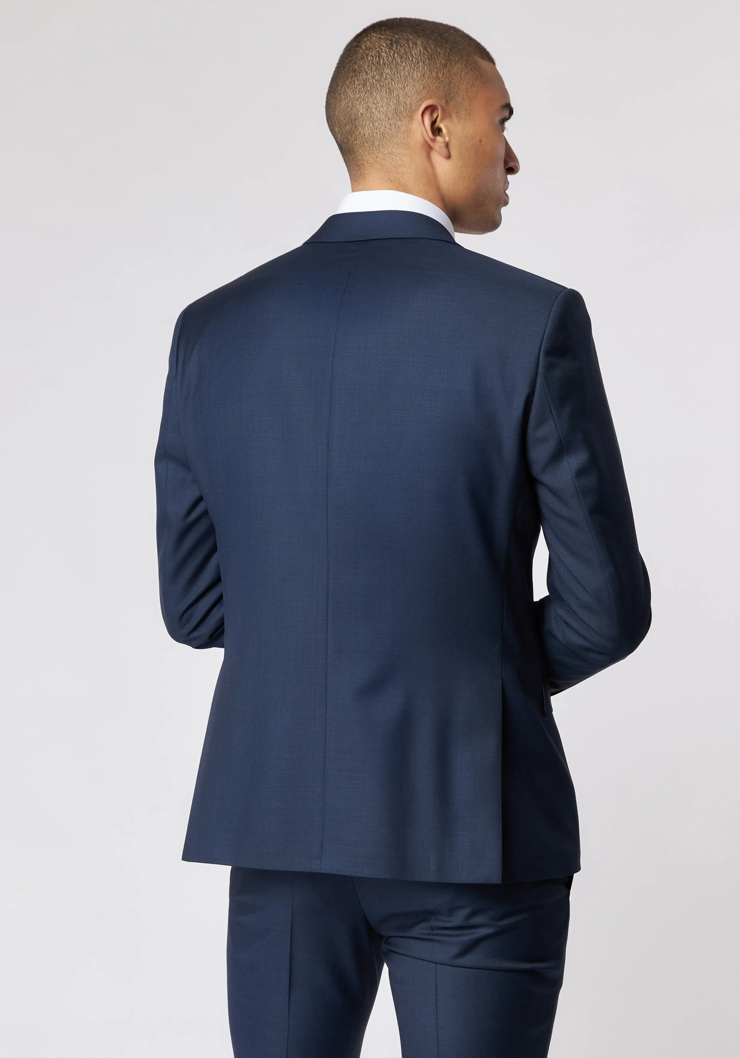 Roy Robson - Pure Wool Slim Fit Suit, Navy