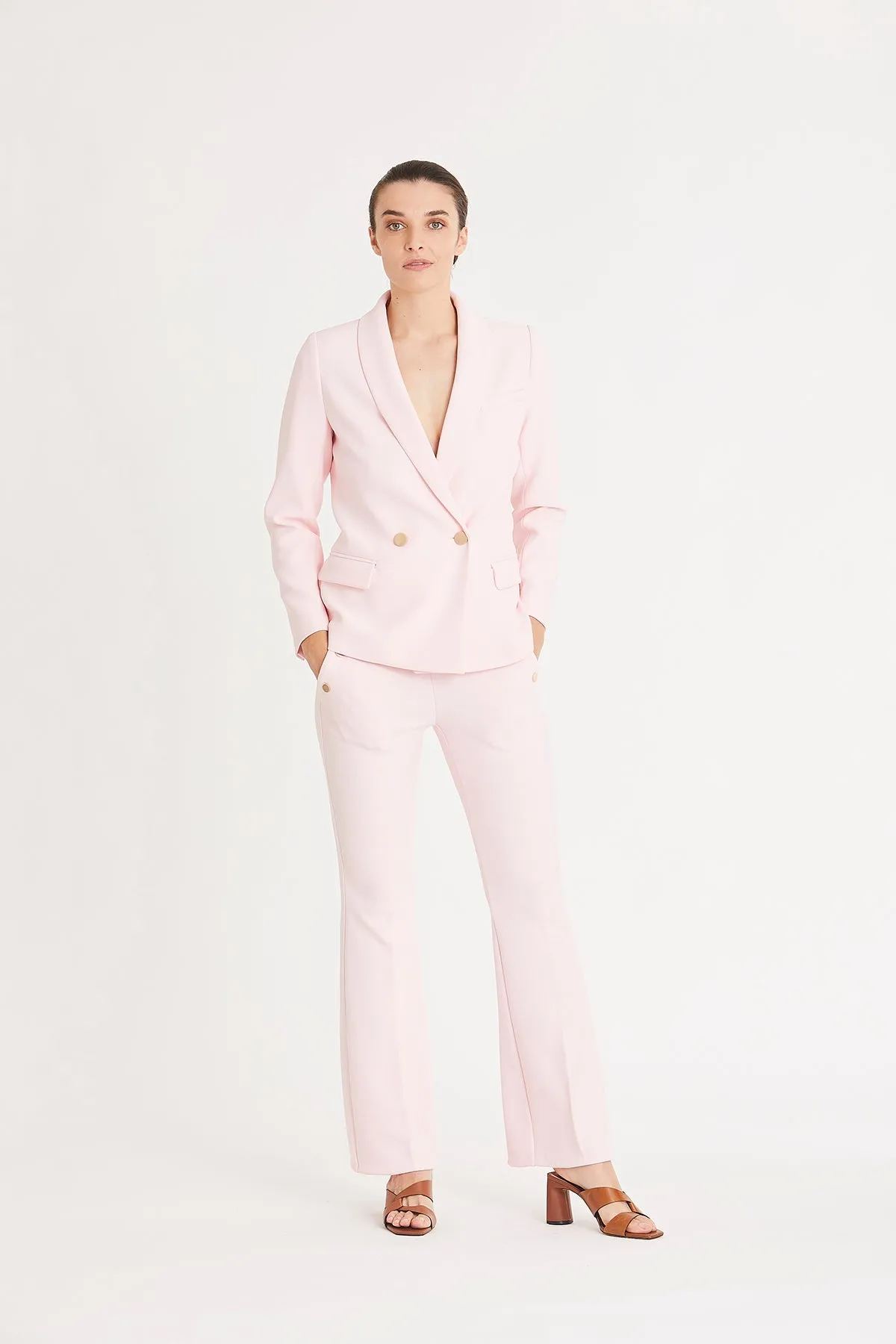 Rue De Femme Palys Pants in Powder Pink