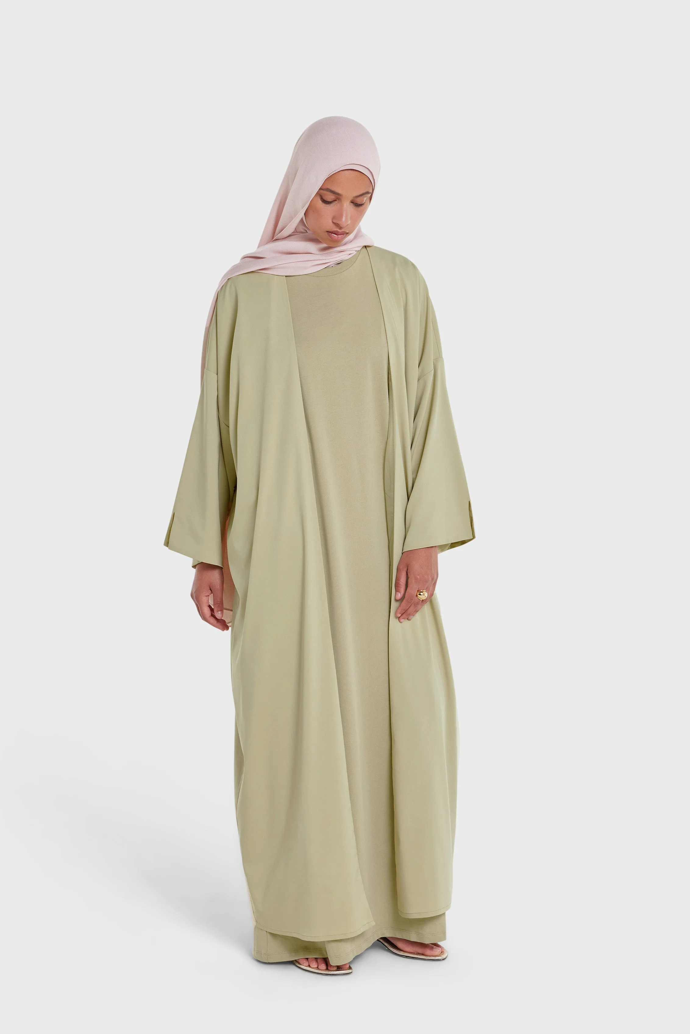 Summer Abaya | Soft Khaki