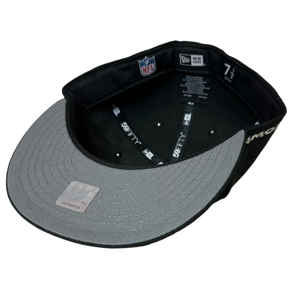 Summer Nights Texans Glow Houston Texans New Era Hat 5950 Fitted Black Silver Glow