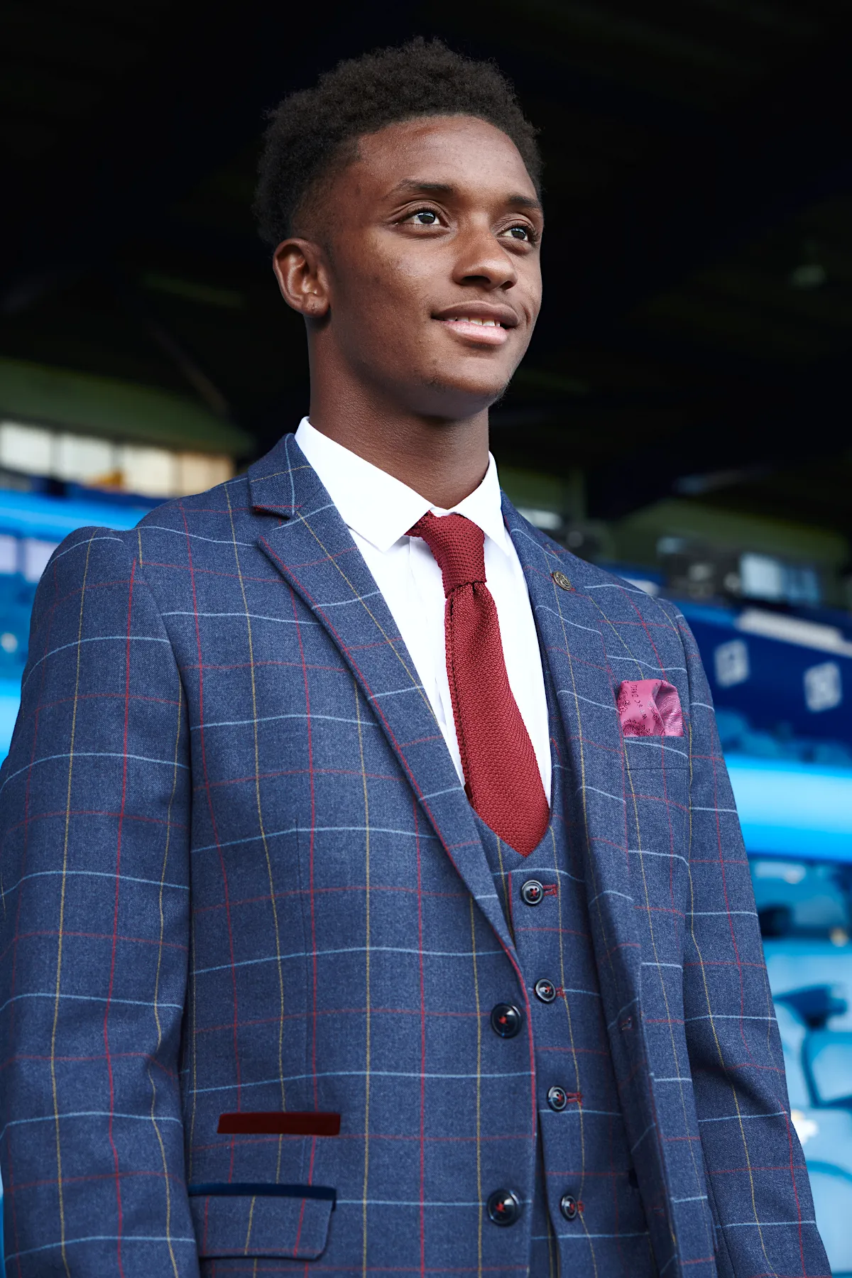 The Everton Collection | Demarai Gray in Drake Navy Suit