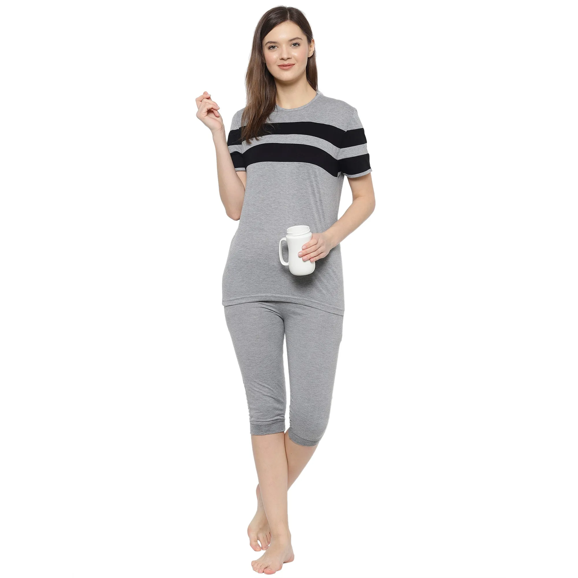 Vimal Jonney Grey Women's Night Suit