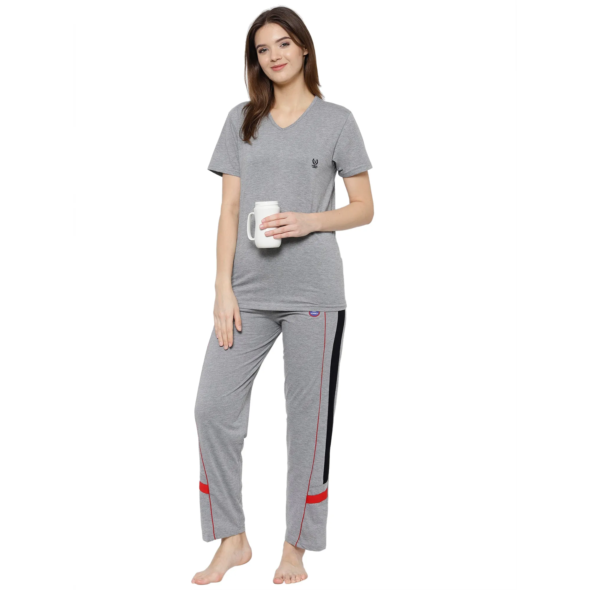 Vimal Jonney Grey Women's Night Suit