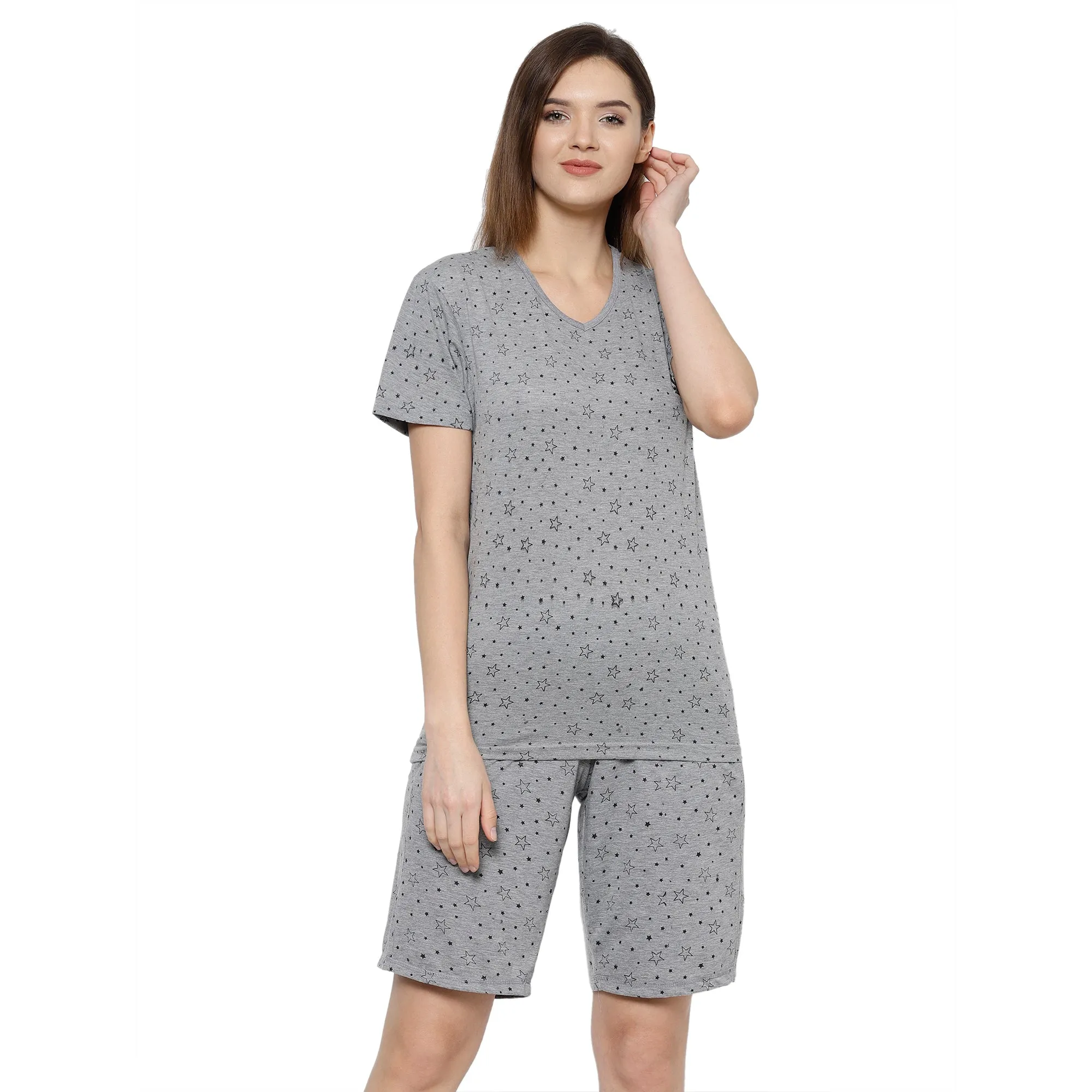 Vimal Jonney Grey Women's Night Suit